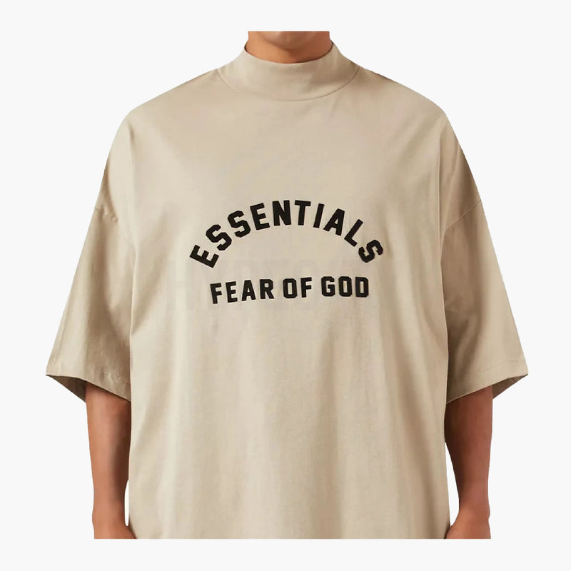 Fear of God Essentials T-Shirt Dusty Beige (Black Print) (SS23)