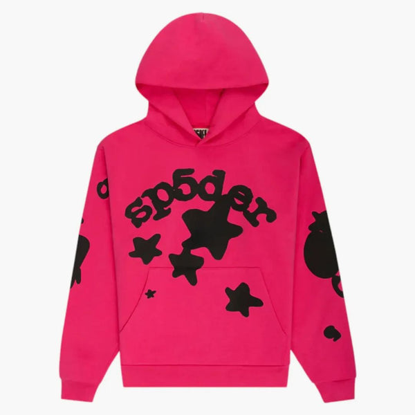 Sp5der Beluga Hoodie Pink