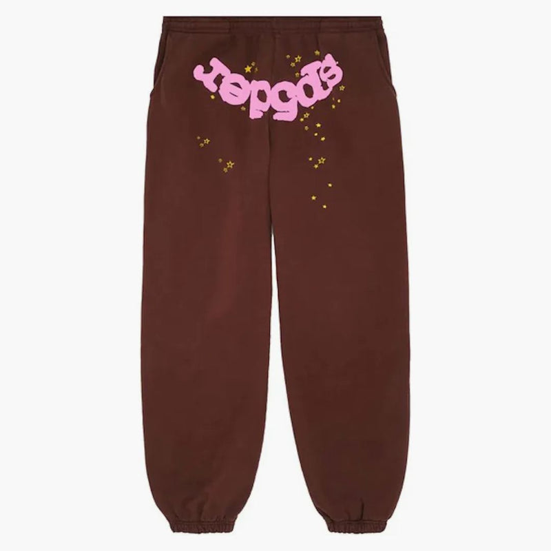 Sp5der Classic Sweatpant Brown