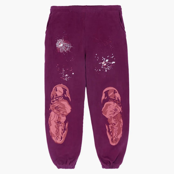 Sp5der Nocturnal Highway Sweatpant Dark Purple