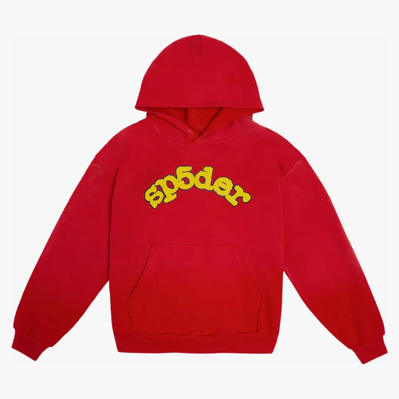 Sp5der Og Logo Hoodie Red