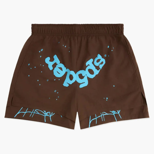 Sp5der Og Web Double Layer Short Brown