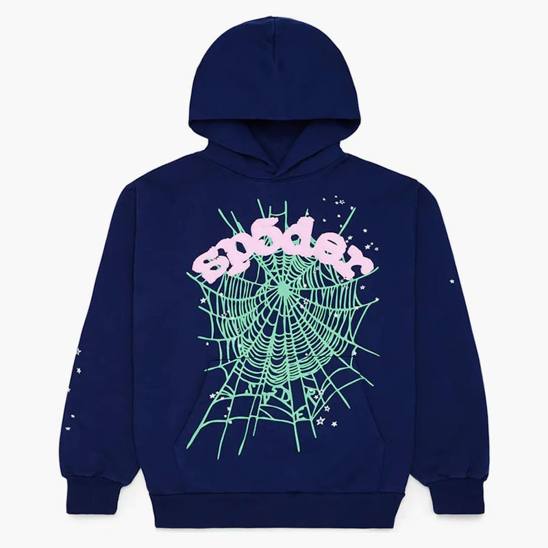 Sp5der Og Web Hoodie Navy