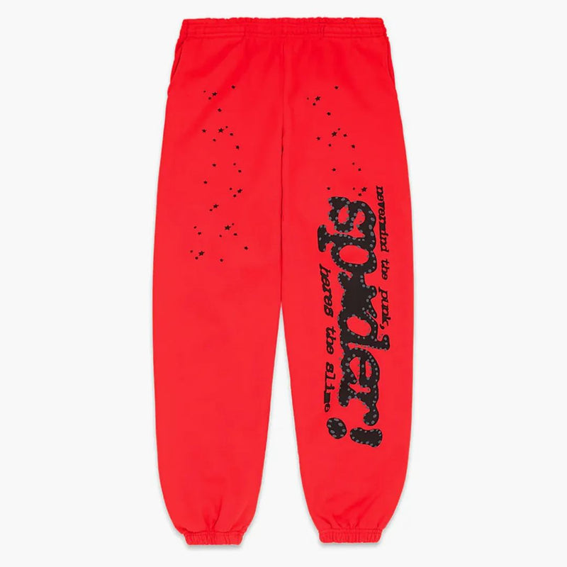 Sp5der P*nk V2 Sweatpant Red