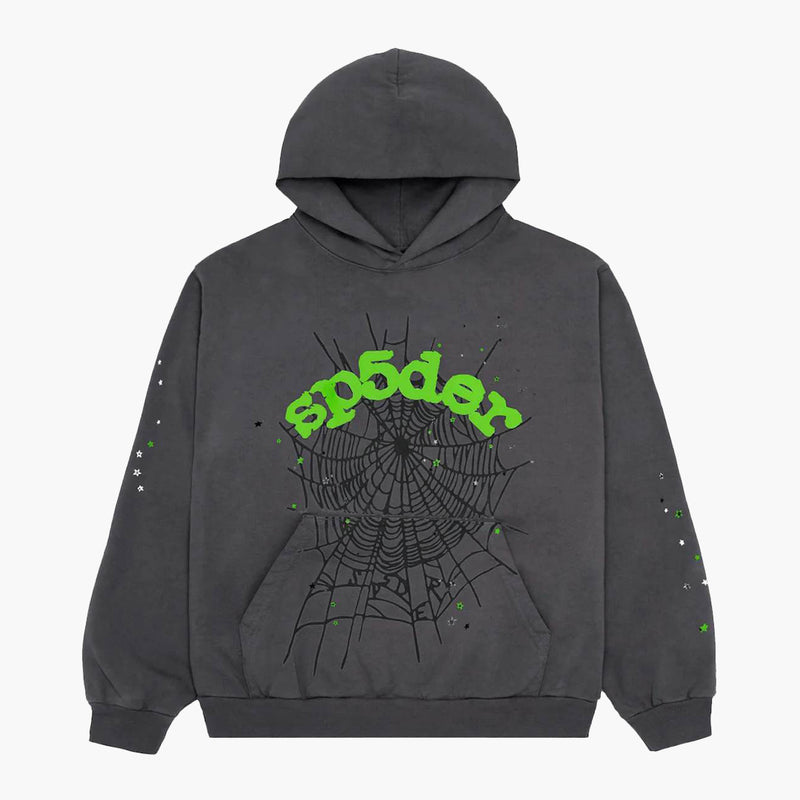 Sp5der Wait Web Hoodie predator Slate Grey