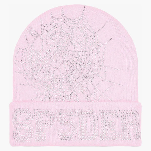 Sp5der Web Beanie Pink