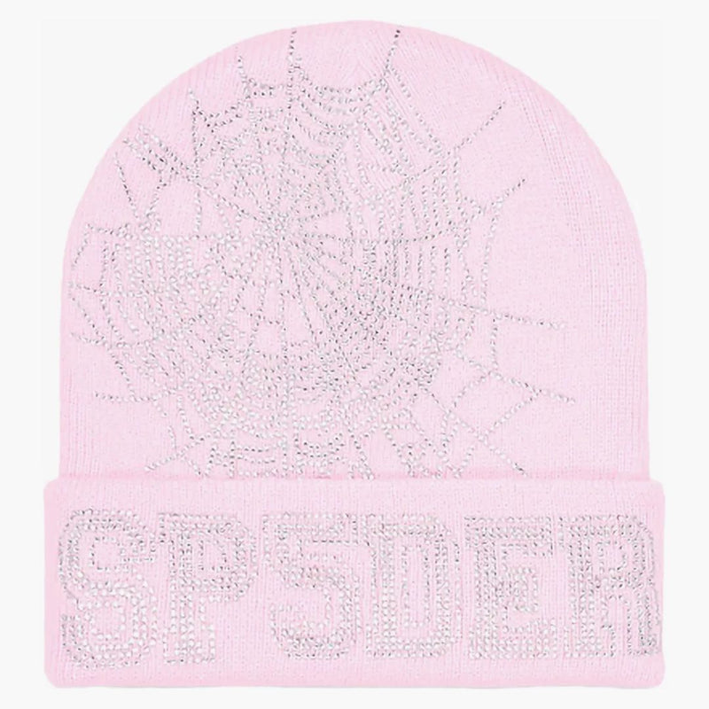 Sp5der Web Beanie Pink