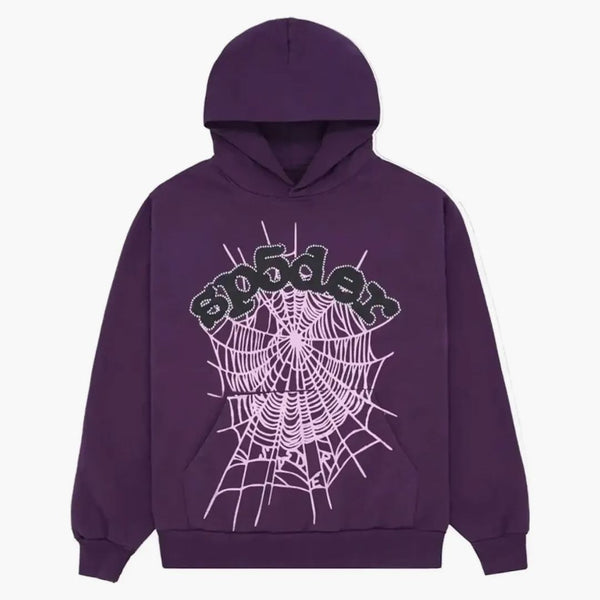 Sp5der Web Hoodie Purple