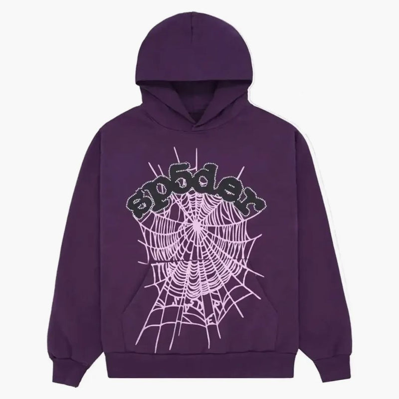 Sp5der Web Hoodie Purple