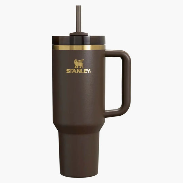 Stanley Chocolate Flowstate Quencher 40oz Tumbler Chocolate Gold