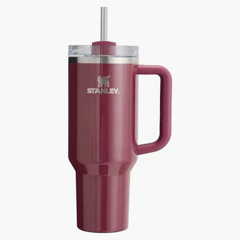 Stanley Flowstate Quencher 40oz Tumbler Cherry Mocha