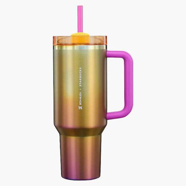 Stanley X Starbucks Flowstate Quencher 40oz Tumbler Summer Sunset Gradient