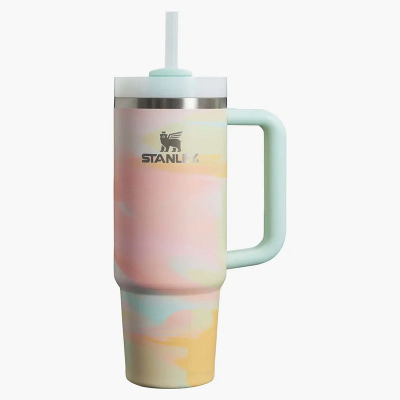 Stanley The Clean Slate Flowstate Quencher 30oz Tumbler Warm Serene Brushstroke