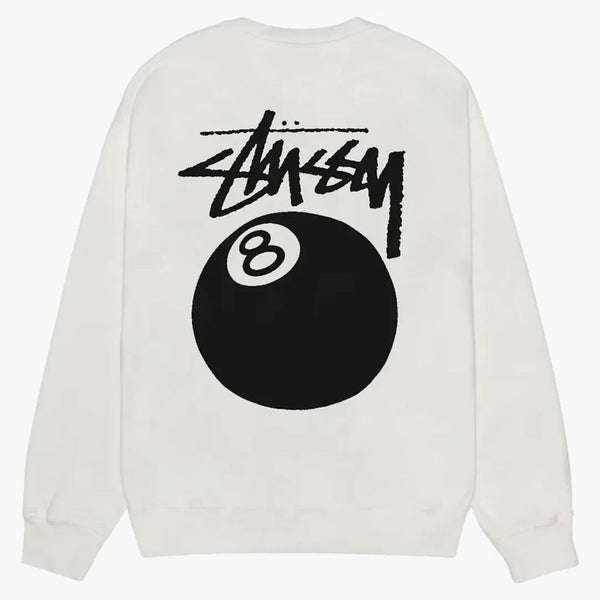 Stussy 8 Ball Pigment Dyed Crew Natural