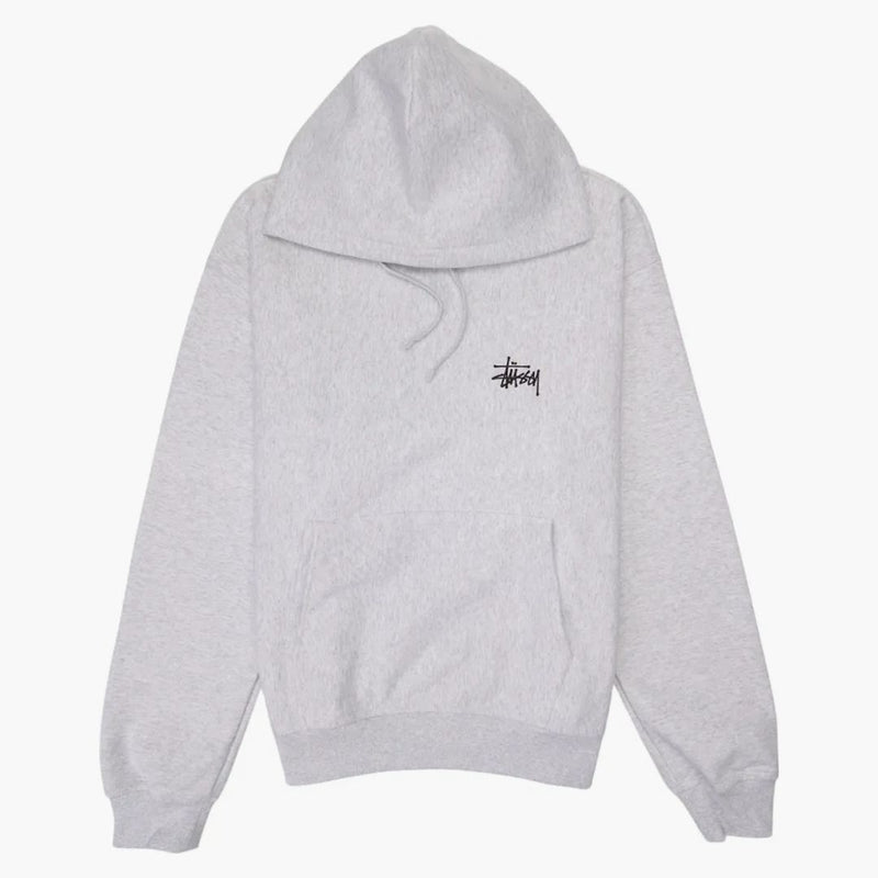 Stussy Basic Hoodie Ash Heather