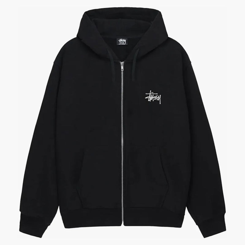 Stussy Basic Stussy Zip Hoodie Black