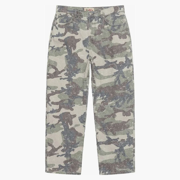 Stussy Big Ol' Camo Canvas Needlepunch Jean Woodland Camo