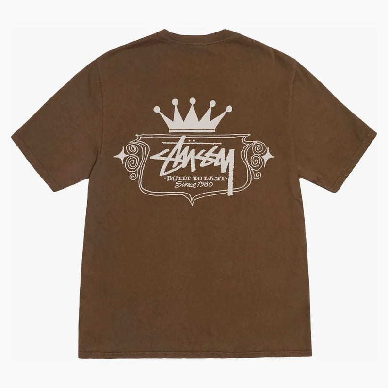 Stussy Built To Last Pigment Dyed Tee Brown