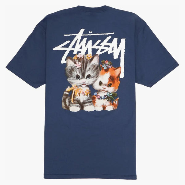 Stussy Kittens Tee Midnight Blue