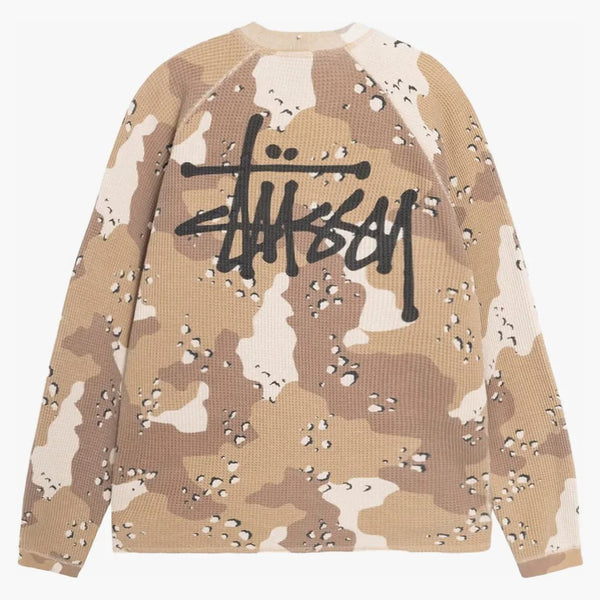 Stussy Raglan Thermal L/s Crew Desert Camo