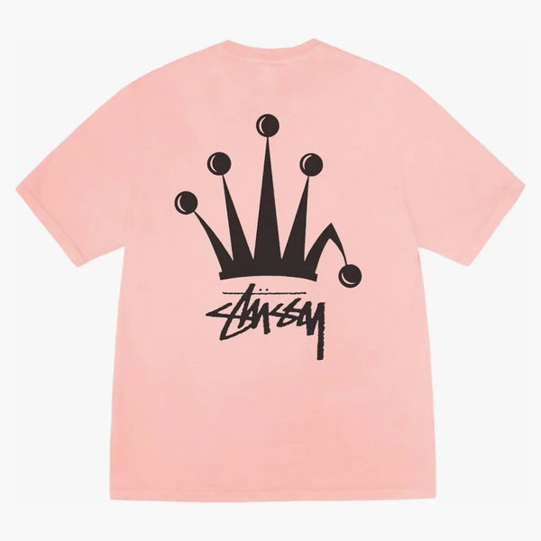 Stussy Regal Crown Pigment Dyed T-shirt Coral