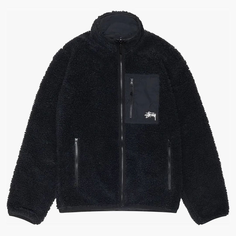 Stussy Sherpa Reversible Jacket Black