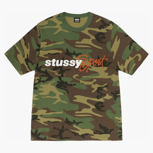 Stussy Sport Script Tee Camo