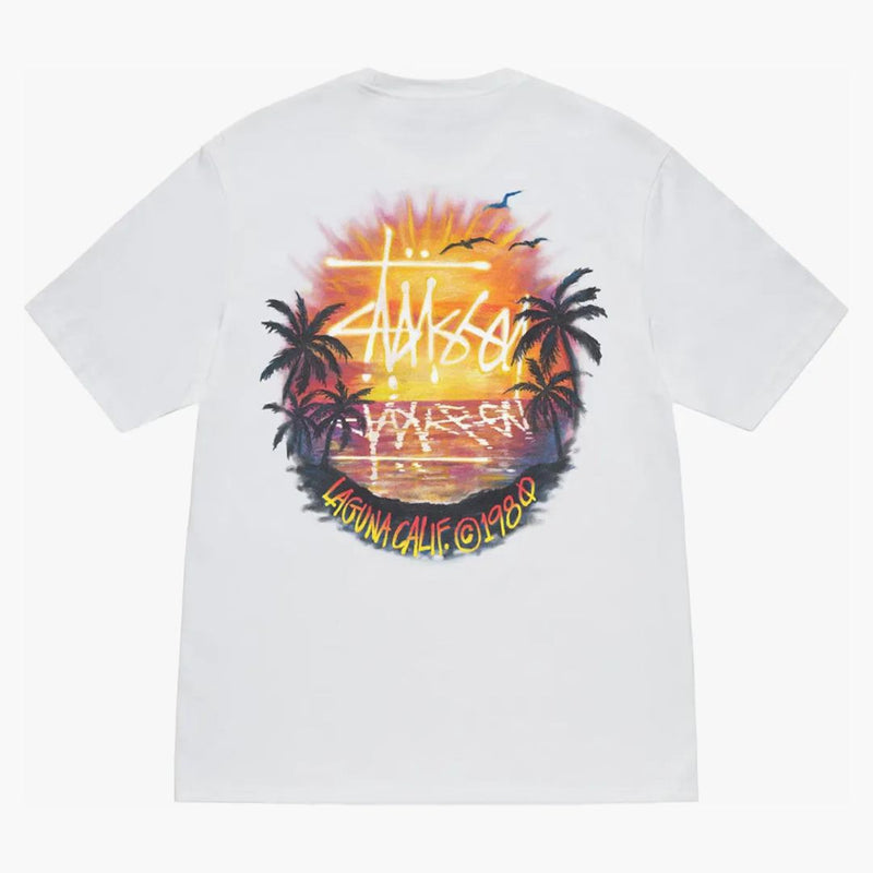 Stussy Sunset Tee White