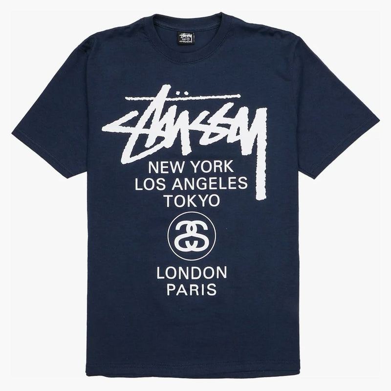 Stussy World Tour T-shirt Navy