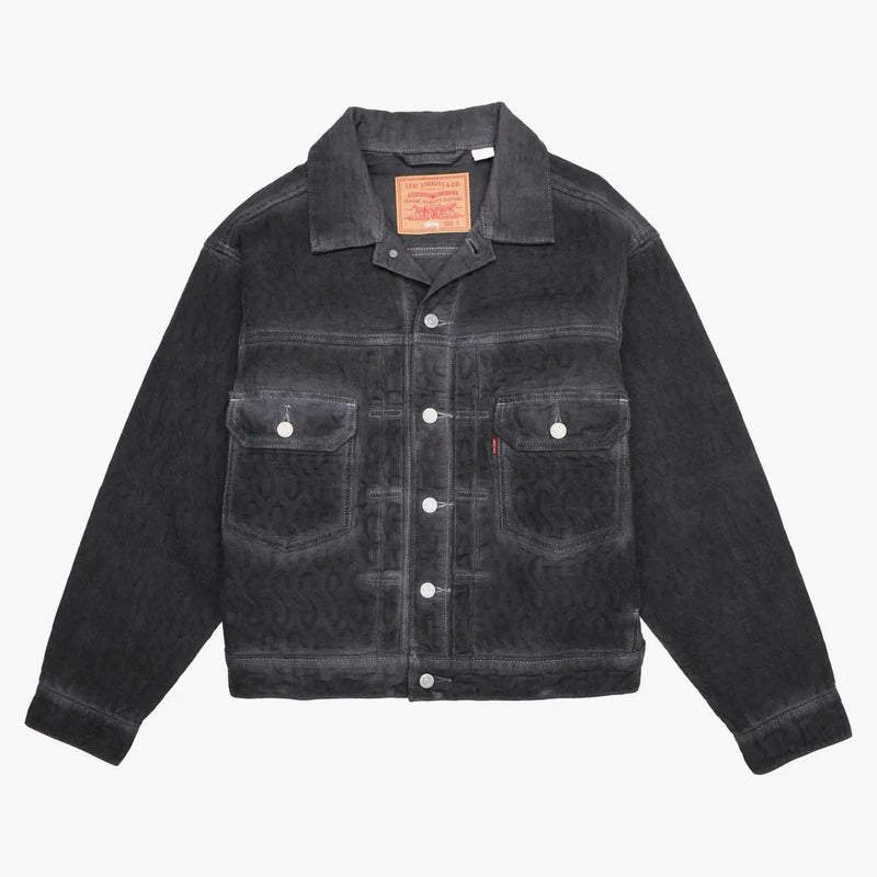 Stussy X Levi's Dyed Jacquard Jacket Black