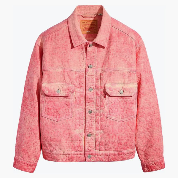 Stussy X Levi's Dyed Jacquard Jacket Pink