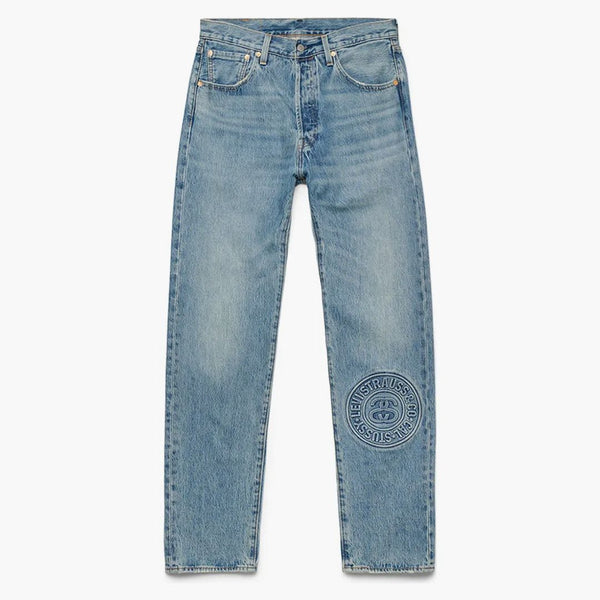 Stussy X Levi's Embossed 501 Jeans Stussy Rugged-blue