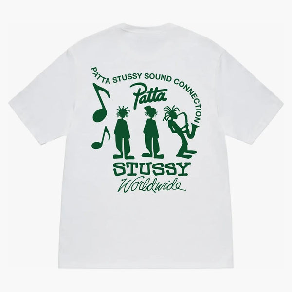 Stussy X Patta Sound Connection Tee White