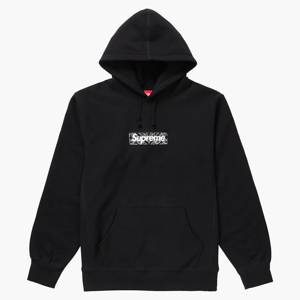 Supreme Bandana Box Logo Hooded Sweatshirt Black