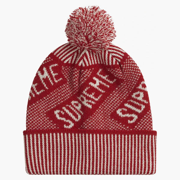 Supreme Banner Beanie Red