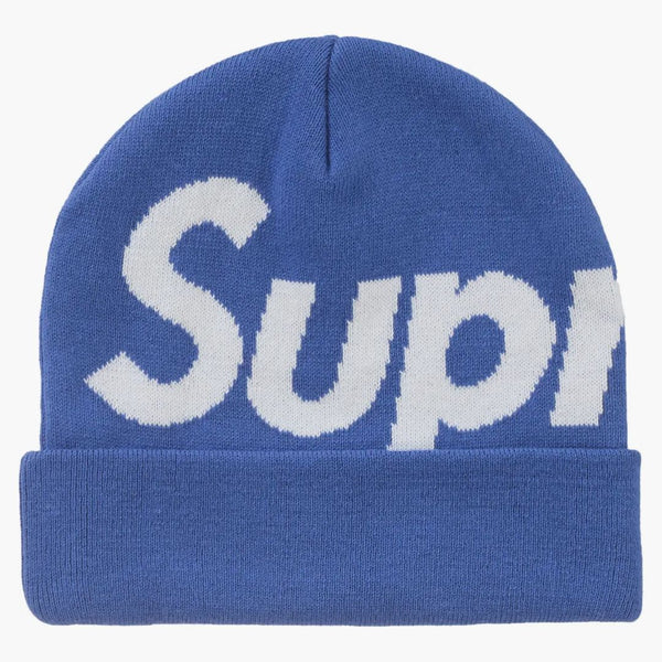 Supreme Big Logo Beanie (fw24) Blue