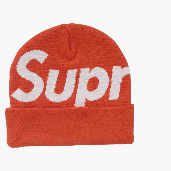 Supreme Big Logo Beanie (fw24) Orange