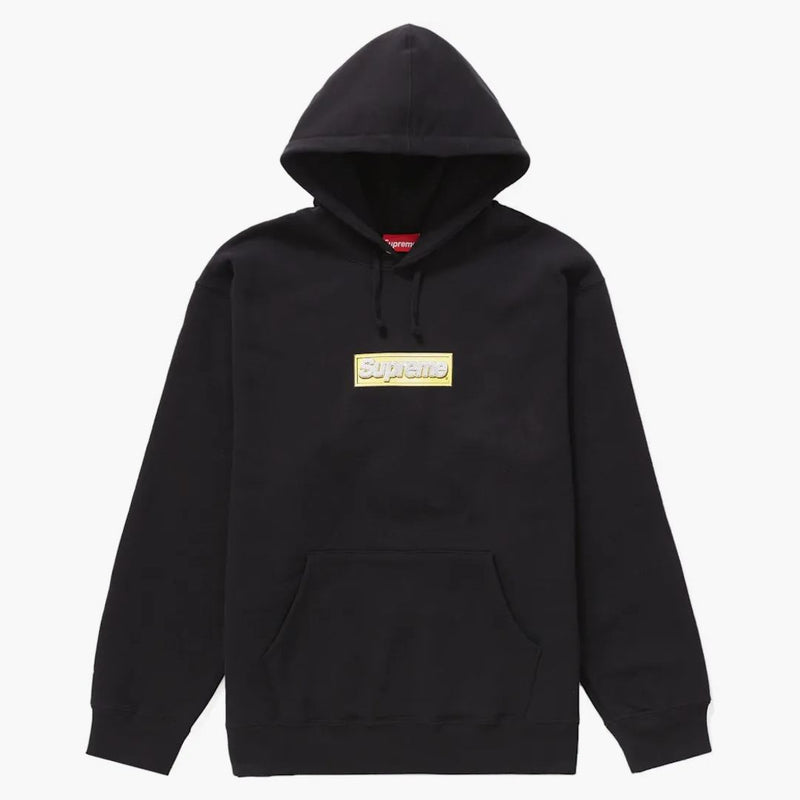 Supreme Bling Box Logo Hooded Sweatshirt Black