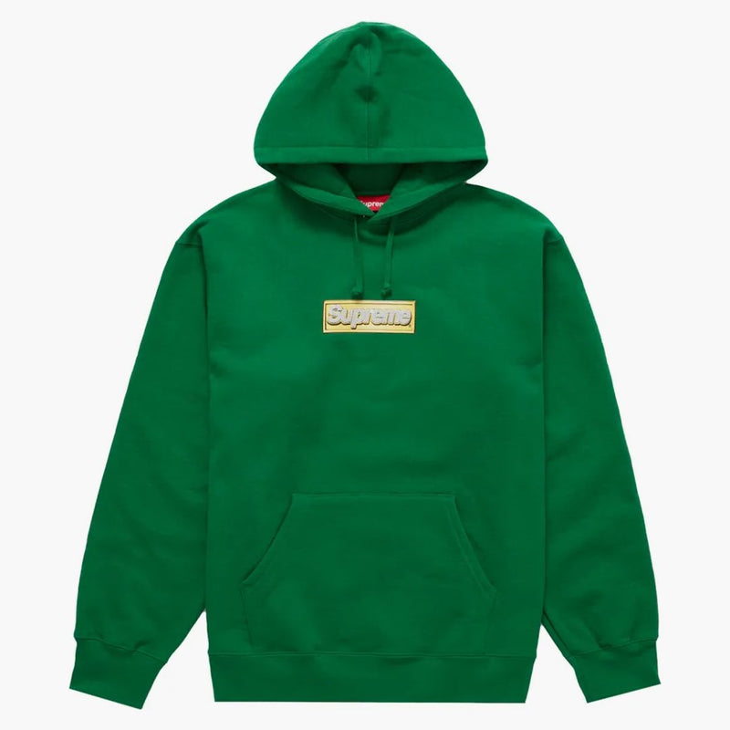 Supreme Bling Box Logo Hooded Sweatshirt Green