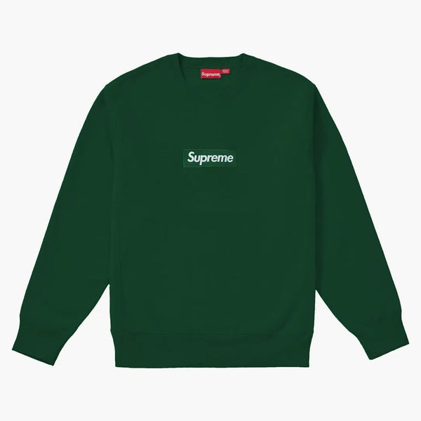 Supreme Box Logo Crewneck (fw18) Dark Green