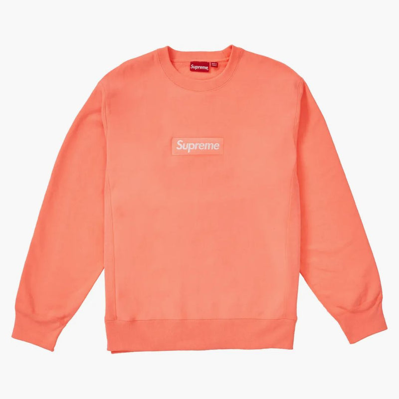 Supreme Box Logo Crewneck (fw18) Fluorescent Pink