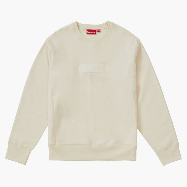 Supreme Box Logo Crewneck (fw18) Natural