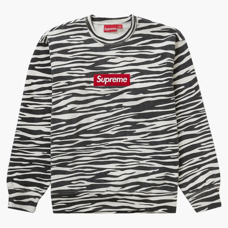 Supreme Box Logo Crewneck (fw22) Zebra