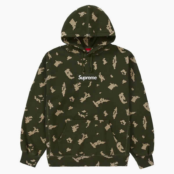 Supreme Box Logo Hooded Sweatshirt (fw21) Olive Russian Camo