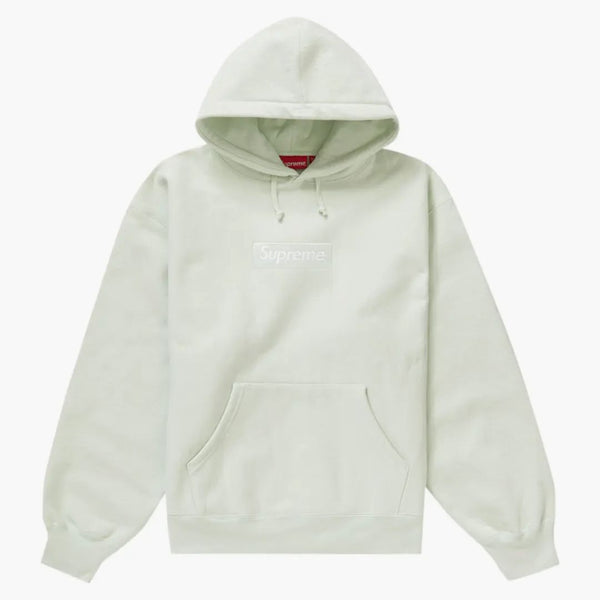 Supreme Box Logo Hooded Sweatshirt (fw23) Light Green