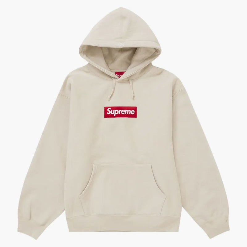 Supreme Box Logo Hooded Sweatshirt (fw24) Stone