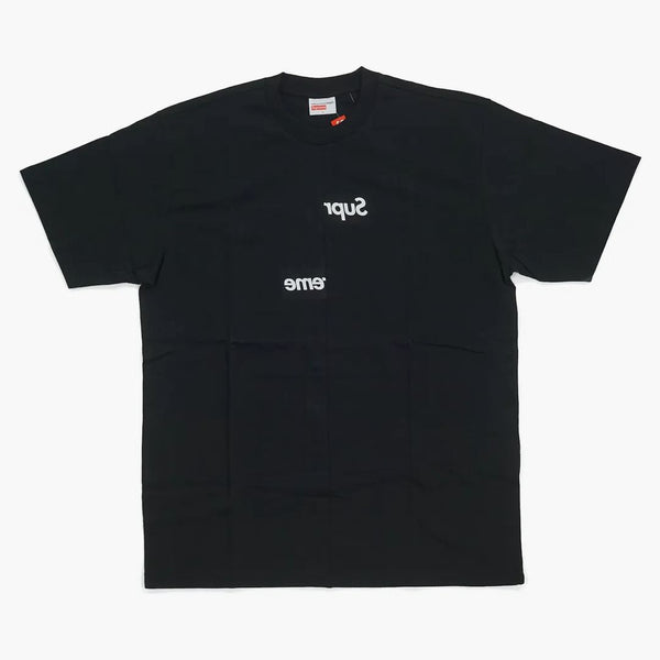 Supreme Comme Des Garcons Shirt Split Box Logo Tee Black