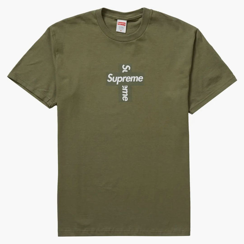 Supreme Cross Box Logo Tee Light Olive