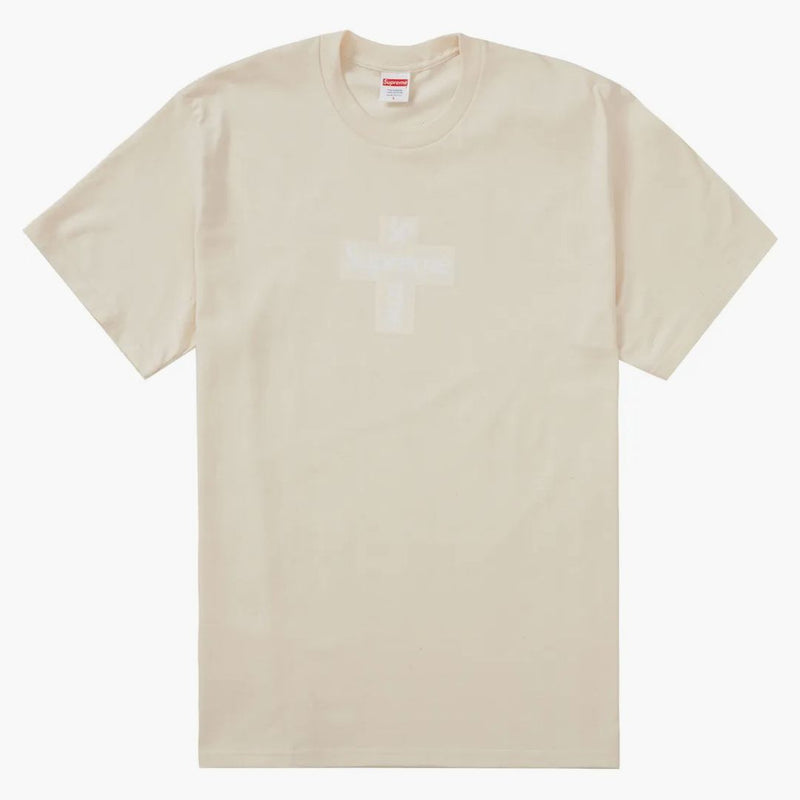 Supreme Cross Box Logo Tee Natural