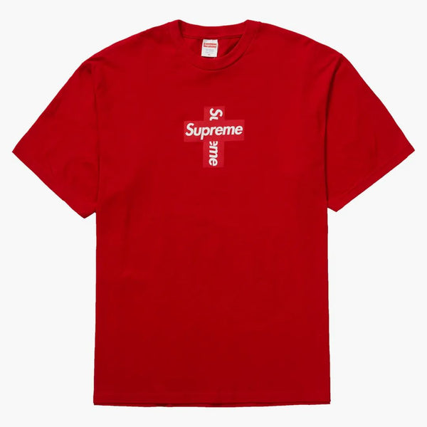 Supreme Cross Box Logo Tee Red